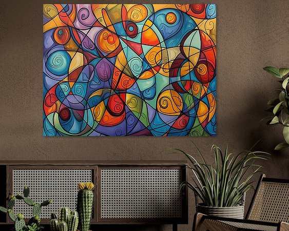 Example of the artwork in a room