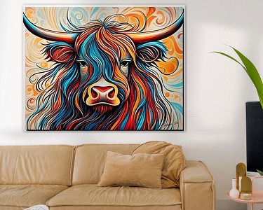 Example of the artwork in a room