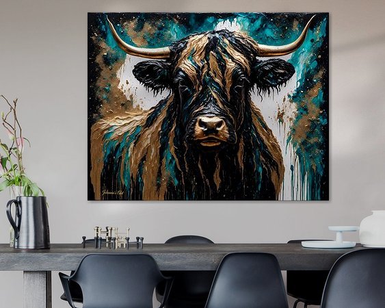 Example of the artwork in a room