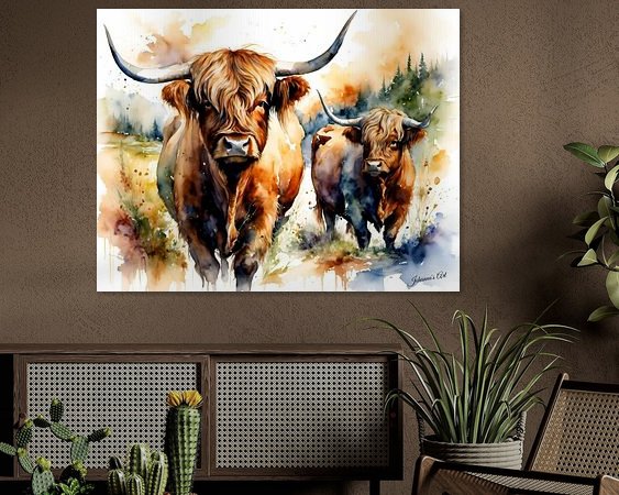 Example of the artwork in a room