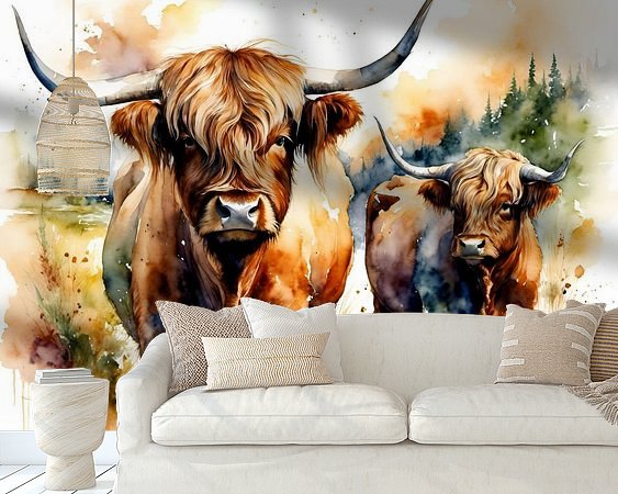 Example of the artwork in a room