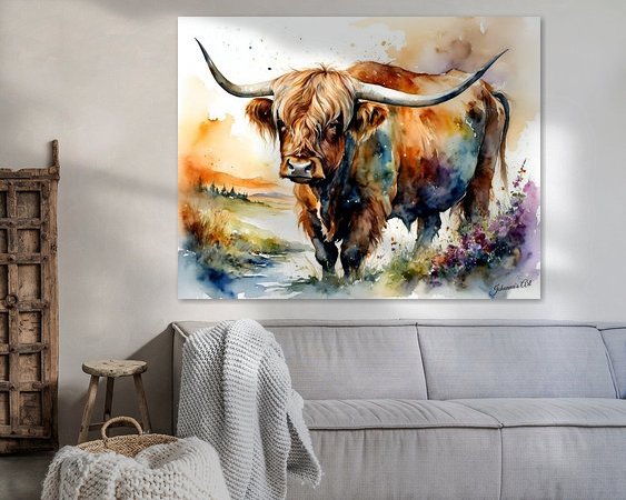 Example of the artwork in a room