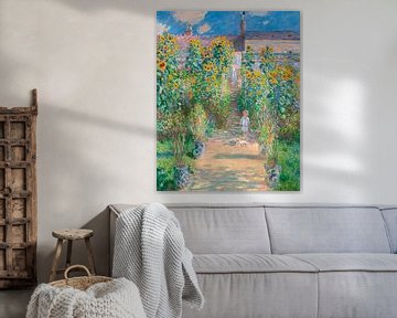 The Artist's Garden at Vétheuil - Claude Monet