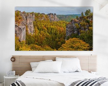 The Bastei in autumn by Henk Meijer Photography