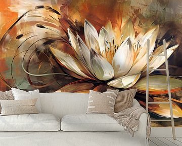 Lotus Abstract van Jacky