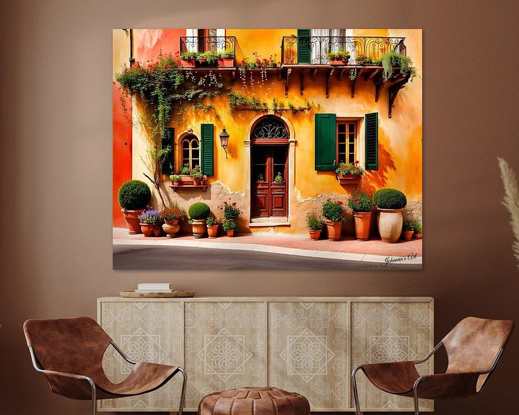 Example of the artwork in a room