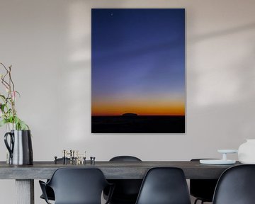 Sonnenaufgang am Uluru oder Ayers Rock, Australien von Rietje Bulthuis