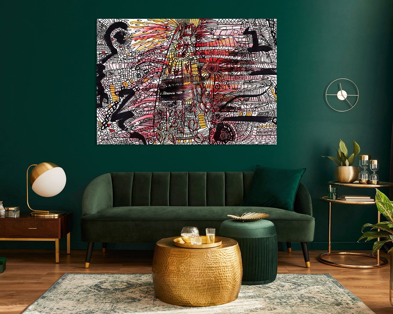 Example of the artwork in a room