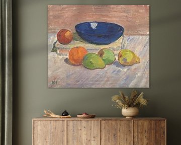 Karl Isakson - Nature morte au bol bleu et aux fruits (1910 - 1911) sur Peter Balan