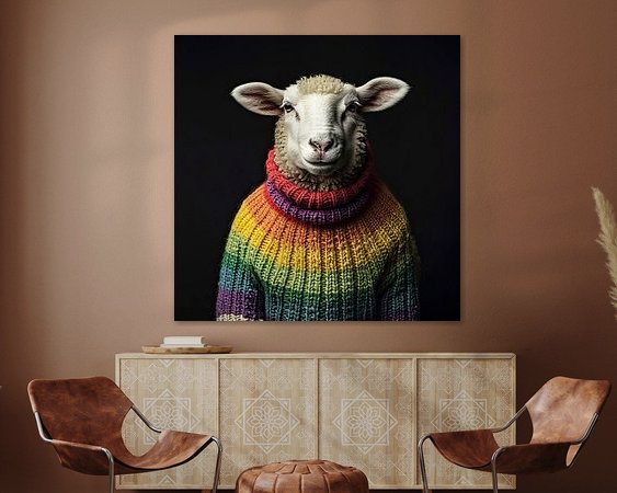 Example of the artwork in a room
