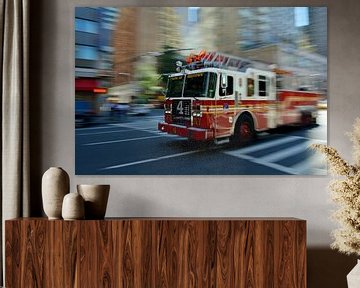 Feuerwehrauto New York City von René Spruijtenburg