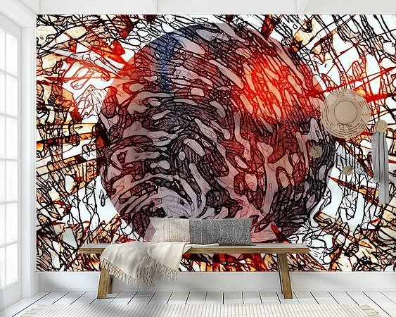 Example of the artwork in a room