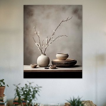 Stilleven in wabi-sabi stijl van Carla Van Iersel