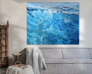 Wasser | Blau Wasserkunst von De Mooiste Kunst