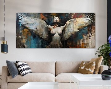 Vleugels | Urban Engel Kunst van Blikvanger Schilderijen
