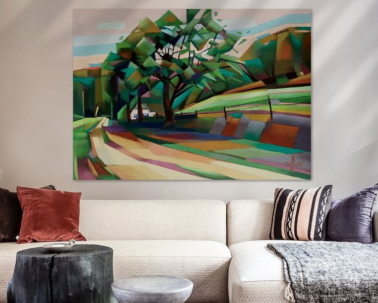 Example of the artwork in a room