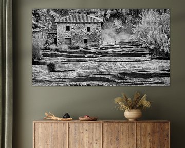 Cascate del Mulino di Saturnia - Toscane - infrarood zwartwit