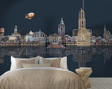 Utrecht . Stadsgezicht . Oudegracht van Aad Trompert