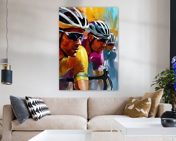 Cyclists 'The Breath of the Race' by Preet Lambon