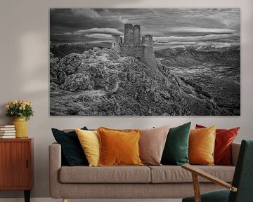 Rocca Calascio - infrared black and white by Teun Ruijters