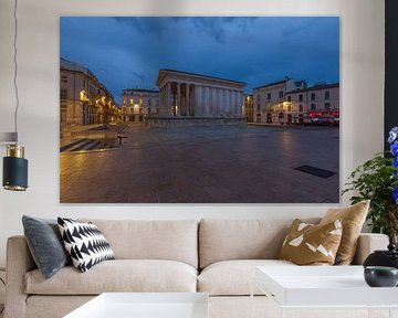 Maison Carrée, in Nîmes, Provence, Frankrijk van Maarten Hoek