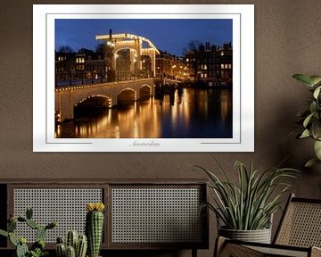 Magere brug Amsterdam van Richard Wareham