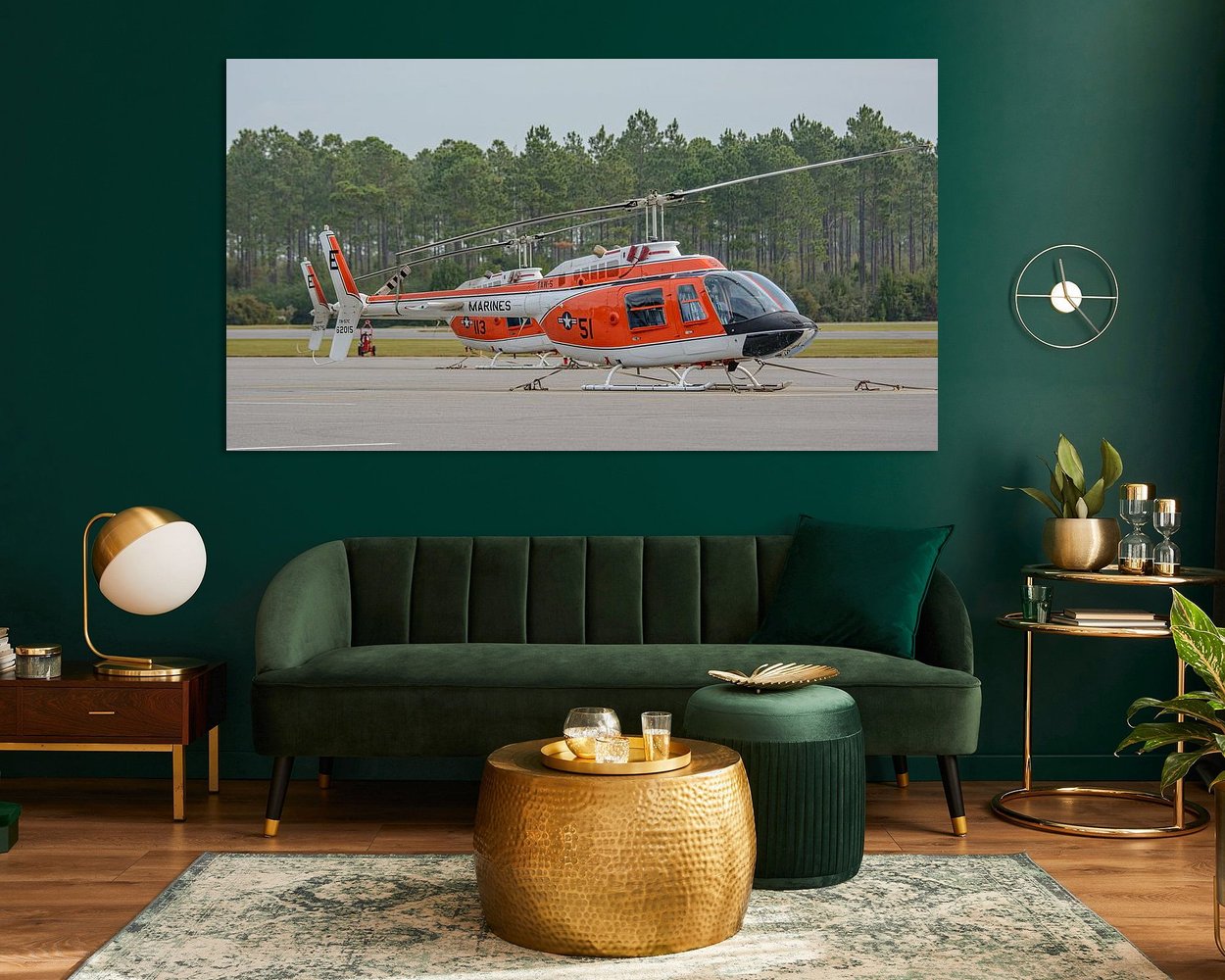 Example of the artwork in a room