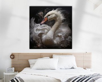 Schwan künstlerisch von The Xclusive Art