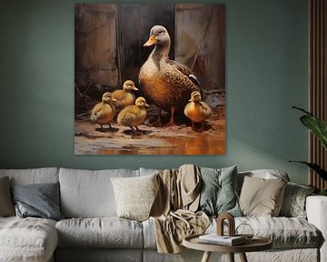 Familie Ente von TheXclusive Art