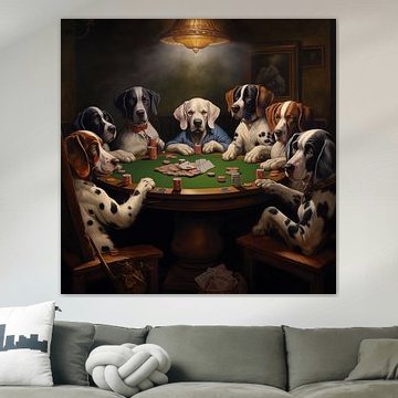 Les chiens jouent au poker sur TheXclusive Art