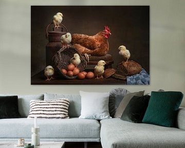 Hühner und Küken von Elles Rijsdijk