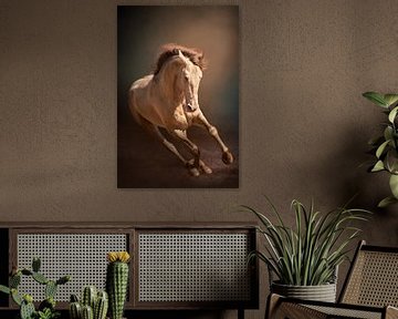 Galoppierendes Pferd | Bildende Kunst | Pferdefotografie von Laura Dijkslag