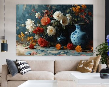 Colourful still life with flowers by Studio Allee