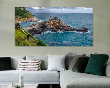 Sint Pieter Kerk, Portovenere, Ligurië, Italië. van Jaap Bosma Fotografie