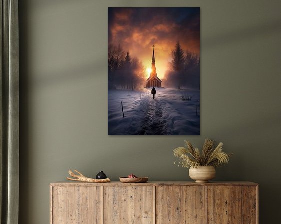 Example of the artwork in a room