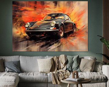  Porsche-Poster (12) Leinwand-Poster, Wandkunst, Dekordruck,  Bild, Gemälde für Wohnzimmer, Schlafzimmer, Dekoration, ungerahmt, 70 x 70  cm