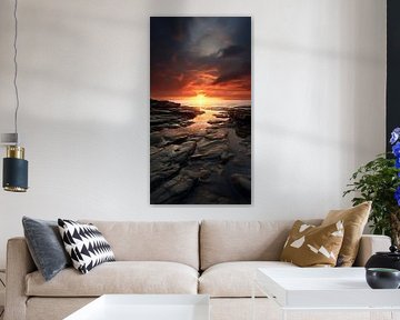 Gouden uur aan zee
