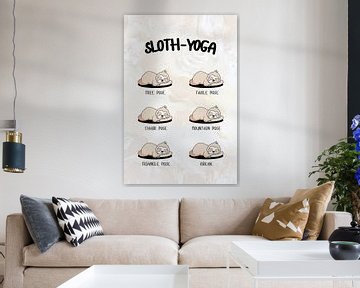 Sloth Yoga sur ArtDesign by KBK