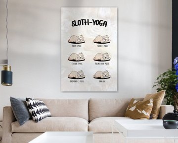 Sloth Yoga von ArtDesign by KBK