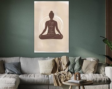 Blijf kalm en mediteer van ArtDesign by KBK