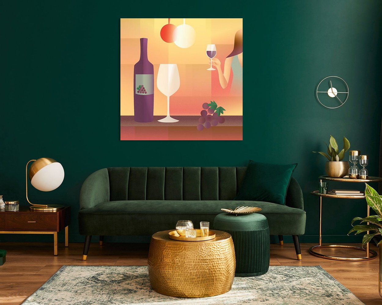Example of the artwork in a room