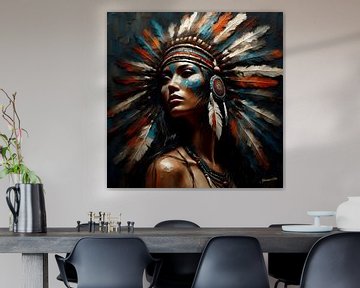Inheems Amerikaans erfgoed 10 van Johanna's Art