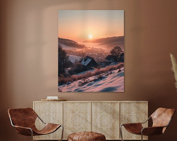 Example of the artwork in a room