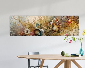 Luxury Golden Dynamics | Modern Baroque by ARTEO Paintings