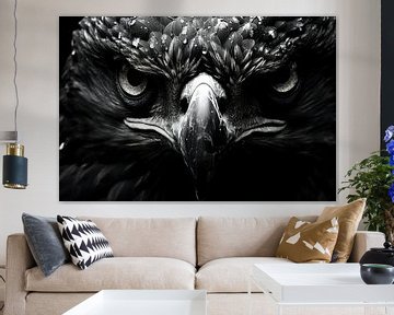 Aigle | Aigle monochrome sur Tableaux ARTEO