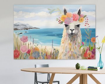 Lama | Lama Paysage côtier sur Art Merveilleux