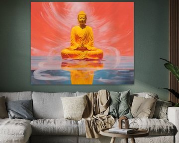 Boeddha Neon van ARTEO Schilderijen