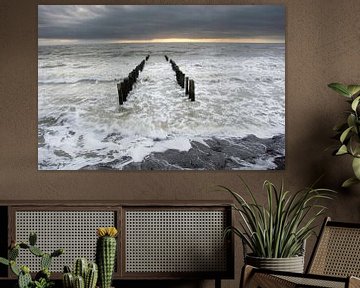 Plage de Zoutelande en décembre sur Roland de Zeeuw fotografie