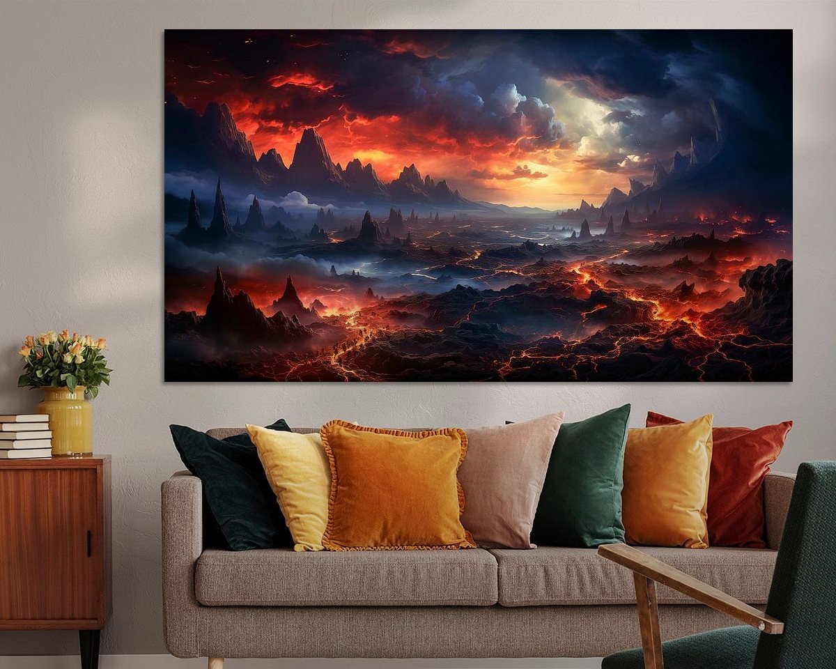 Example of the artwork in a room