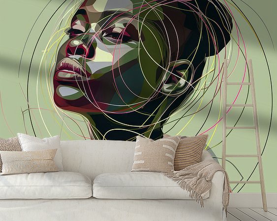 Example of the artwork in a room